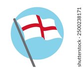 National flag england. Vector image