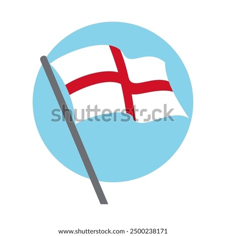 National flag england. Vector image