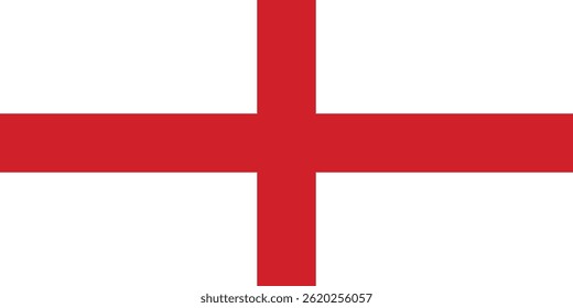 National Flag of England. England flag. Waving England flag.