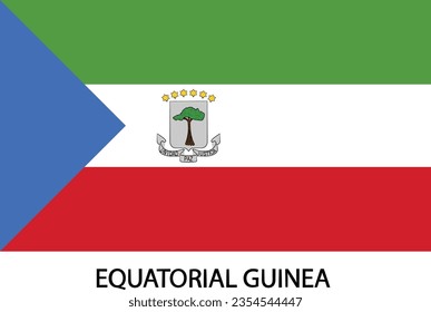 National flag of Equatorial guinea vector art