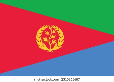 The National Flag of Eritrea