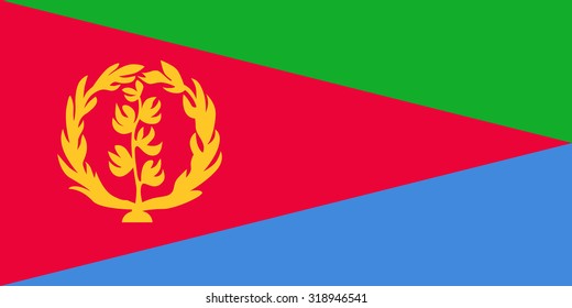 national flag of eritrea vector