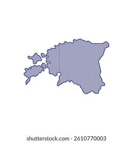 National flag of estonia. map with flag of estonia