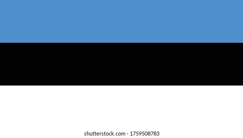 National flag of Estonia. Vector illustration, Vector of estonia flag. EPS, Vector, illustration.