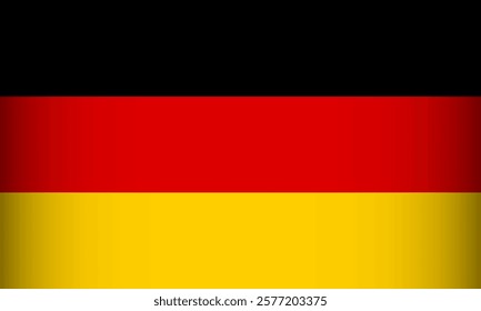 National Flag of the Federal Republic of Germany. Vector element