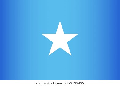 National flag of the Federal Republic of Somalia. Vector symbol of the state