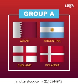 National Flag of Football Team Design and Vector