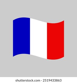 National flag of France. France country waving flag vector illustration 