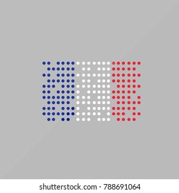 national flag France . dot icon vector