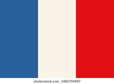 National flag of France. Flat element design.