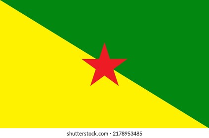 The National Flag Of French Guyana.