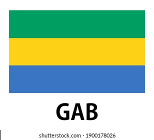 Die Flagge Gabuns.