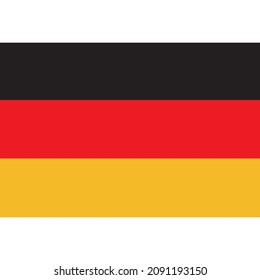The national flag of Germany.