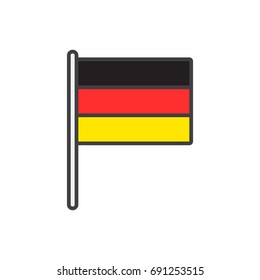 National flag of Germany.
