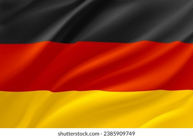 National flag of Germany. 3d vector illustration
