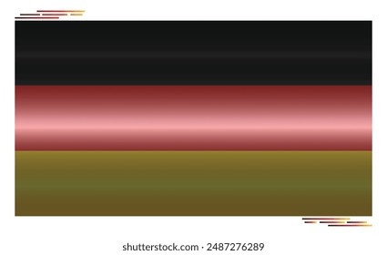 National Flag of Germany in black shadow.  German flag in Rectangle shape. European Country. Germany flag isolated on white background. Editable vector EPS available