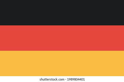 National flag of the Germany. Vector illustration.