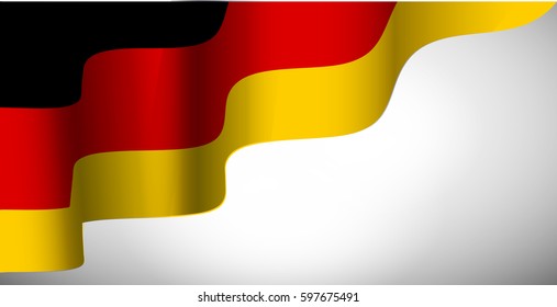 national flag of the Germany waving