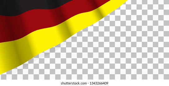 national flag of the Germany waving Vector.