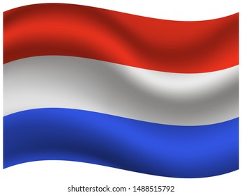 National flag of Grand Duchy of Luxembourg . original colors and proportion. Simply vector illustration, from countries flag set.