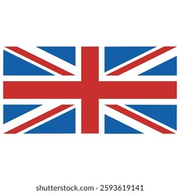 National flag of great Britain united kingdom vector image