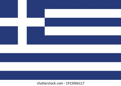 The national flag of Greece