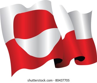 the national flag of greenland