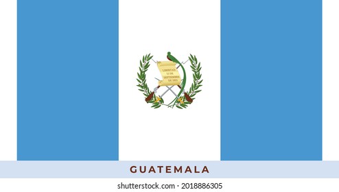 The national flag of Guatemala. Vector illustration of Guatemala, Vector of Guatemala flag.