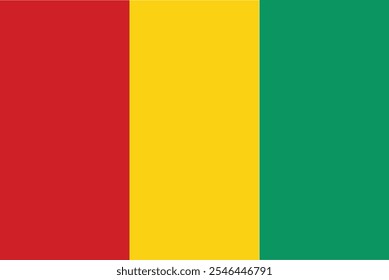 La bandera nacional de Guinea fue adoptada el 10 de noviembre de 1958, con la publicación de la primera Constitución del país