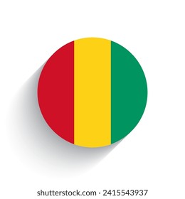 National flag of Guinea icon vector illustration isolated on white background.