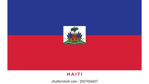 The national flag of Haiti. Vector illustration of Haiti, Vector of Haiti flag.