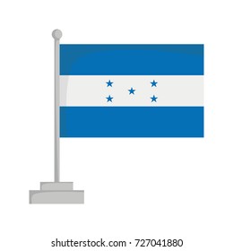 National flag of Honduras Vector Illustration