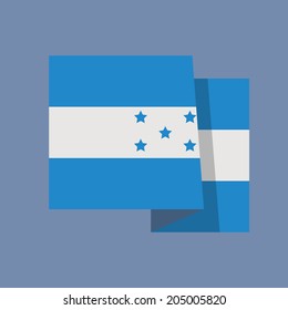 National flag of Hondurus,flat vector design