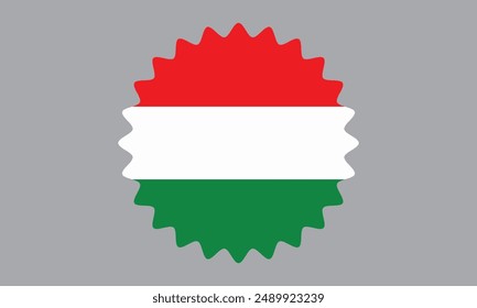 The national flag of Hungary