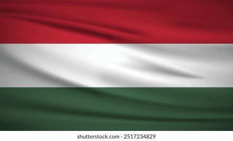 National Flag of Hungary Background Illustration