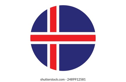 The national flag of Iceland