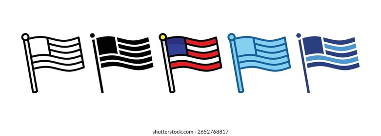 Elemento De Ícone Da Bandeira Nacional Para O Design