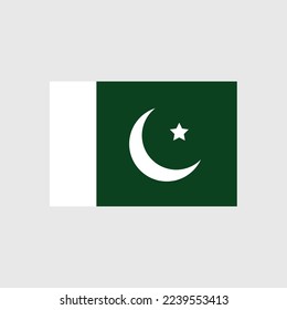 National Flag Illustration Concept Of Country Pakistan 