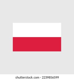 National Flag Illustration Concept Of Country Poland 
