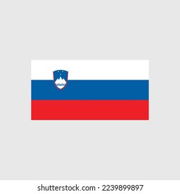 National Flag Illustration Concept Of Country Slovenia 