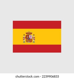 National Flag Illustration Concept Of Country Spain 