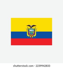 National Flag Illustration Konzept des Landes Ecuador 