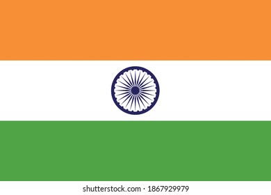 La bandera nacional de la India 