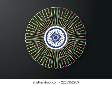 National Flag of india Vector. Abstract India Flag of country vector. Vector Design Template.