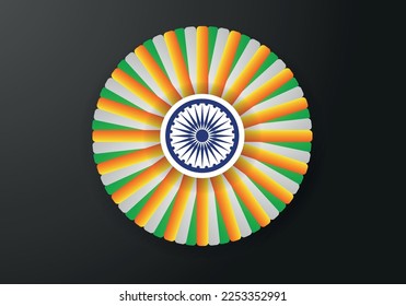 National Flag of india Vector. Abstract India Flag of country vector. Vector Design Template.
