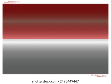 National Flag of Indonesia in black shadow. Indonesian flag in Rectangle shape. Asian Country. Indonesia flags isolated on white background. Editable vector EPS available