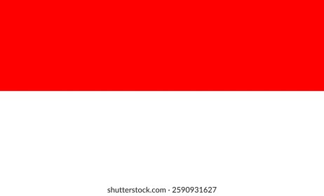 The national flag of Indonesia, Merah Putih, a bold representation of the nation's identity. Its vibrant red and white colors symbolize courage, purity, and the spirit of independence.