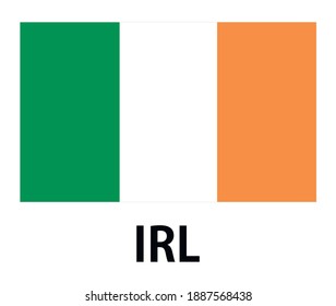 The national flag of Ireland.