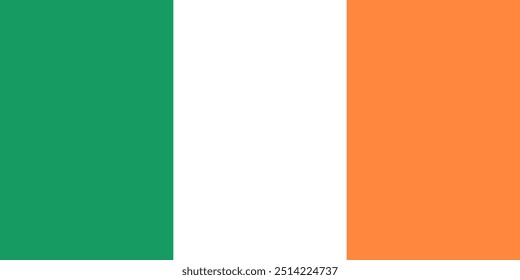 The national flag of Ireland, also known as the Irish tricolor