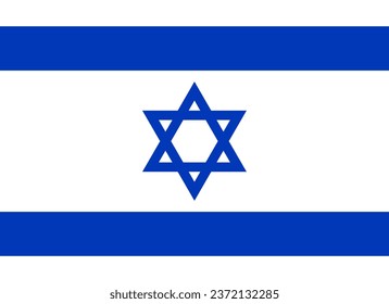 National flag of Israel close up